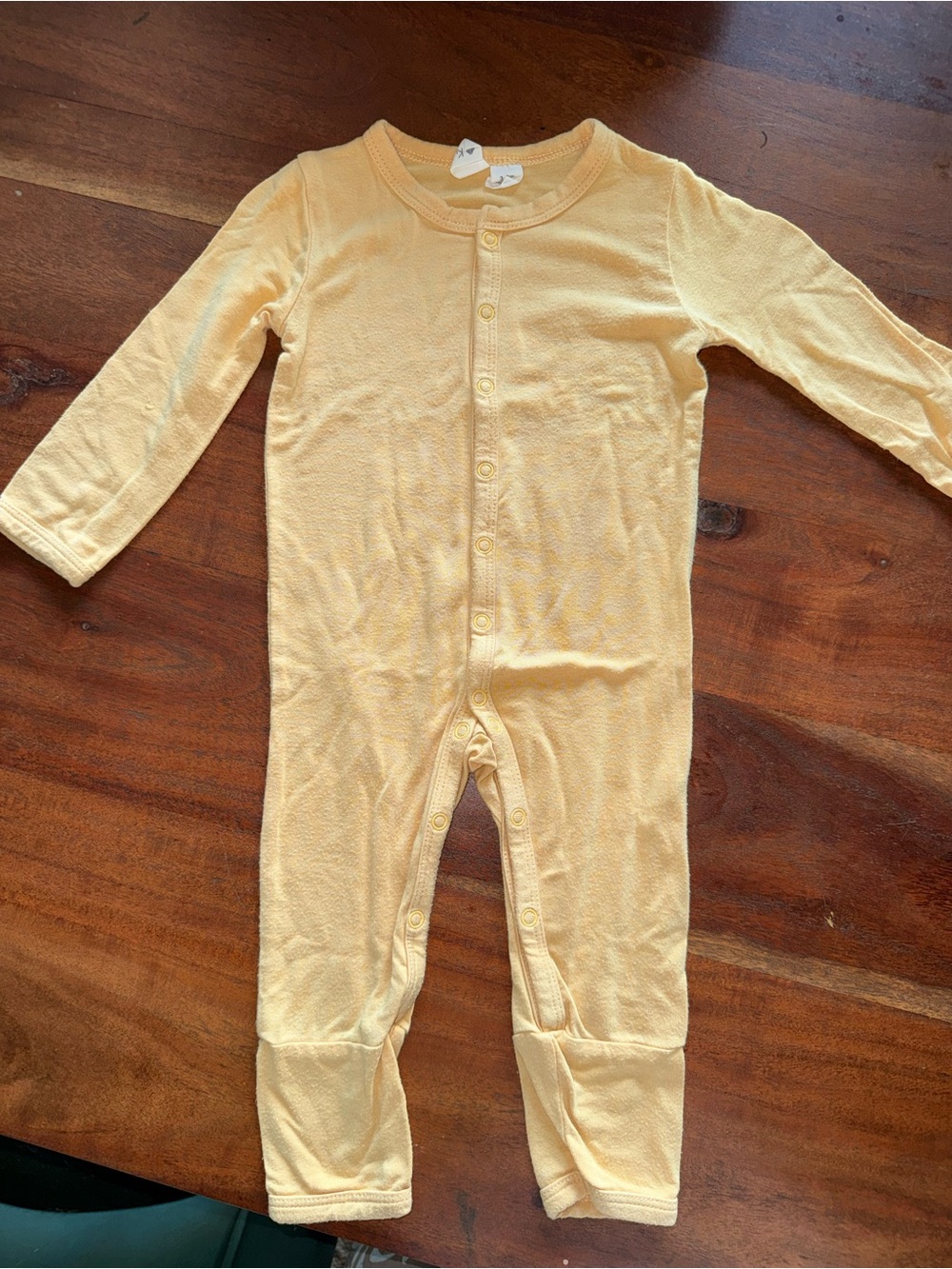 Kyte BABY Soft Yellow Long-Sleeve Footed Pajamas